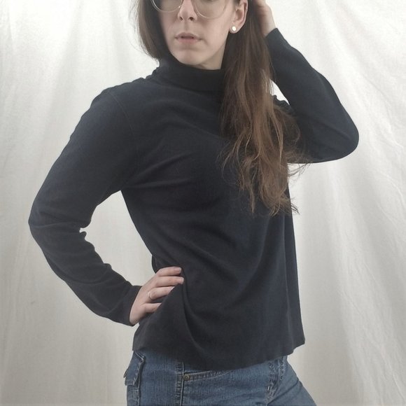 Lands' End Sweaters - Lands' End Black Turtleneck